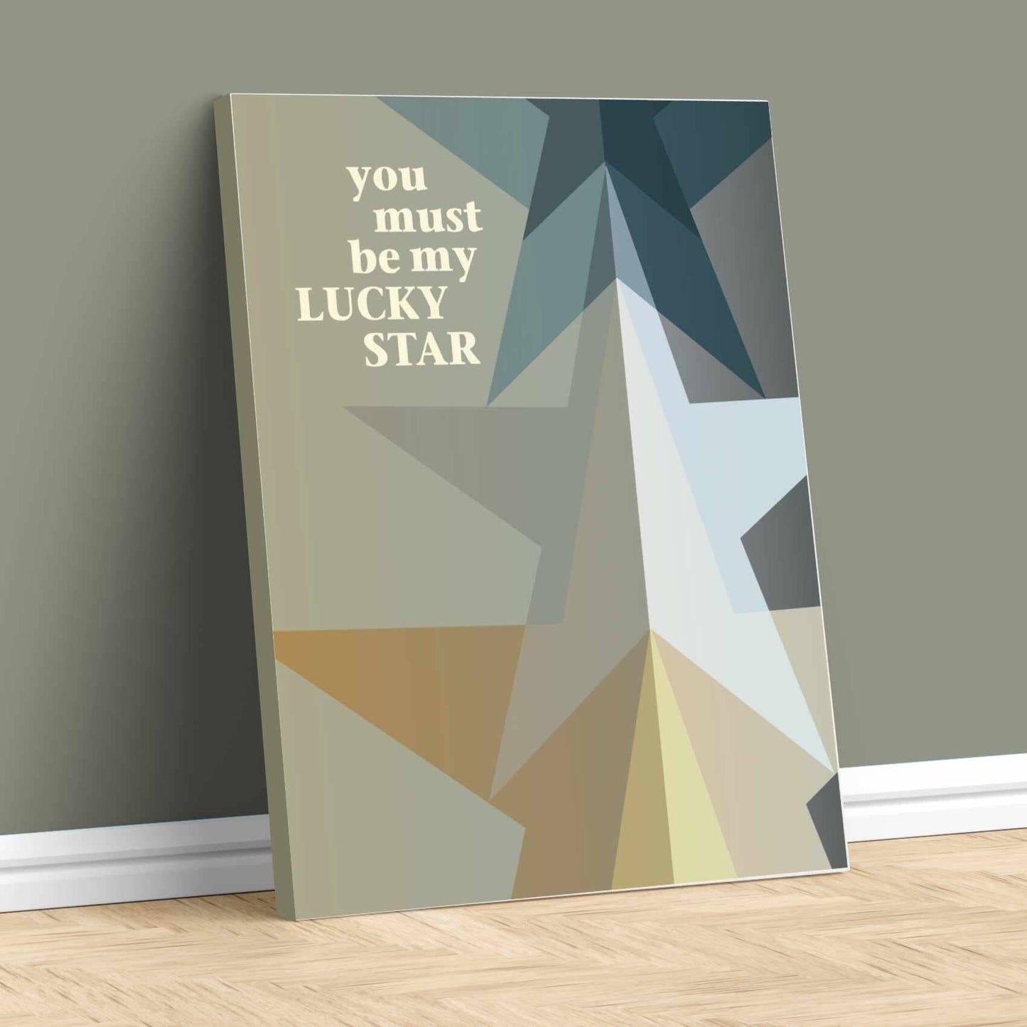 Lucky Star by Madonna - Song Lyric Art Retro Music Print Song Lyrics Art Song Lyrics Art 11x14 Canvas Wrap 