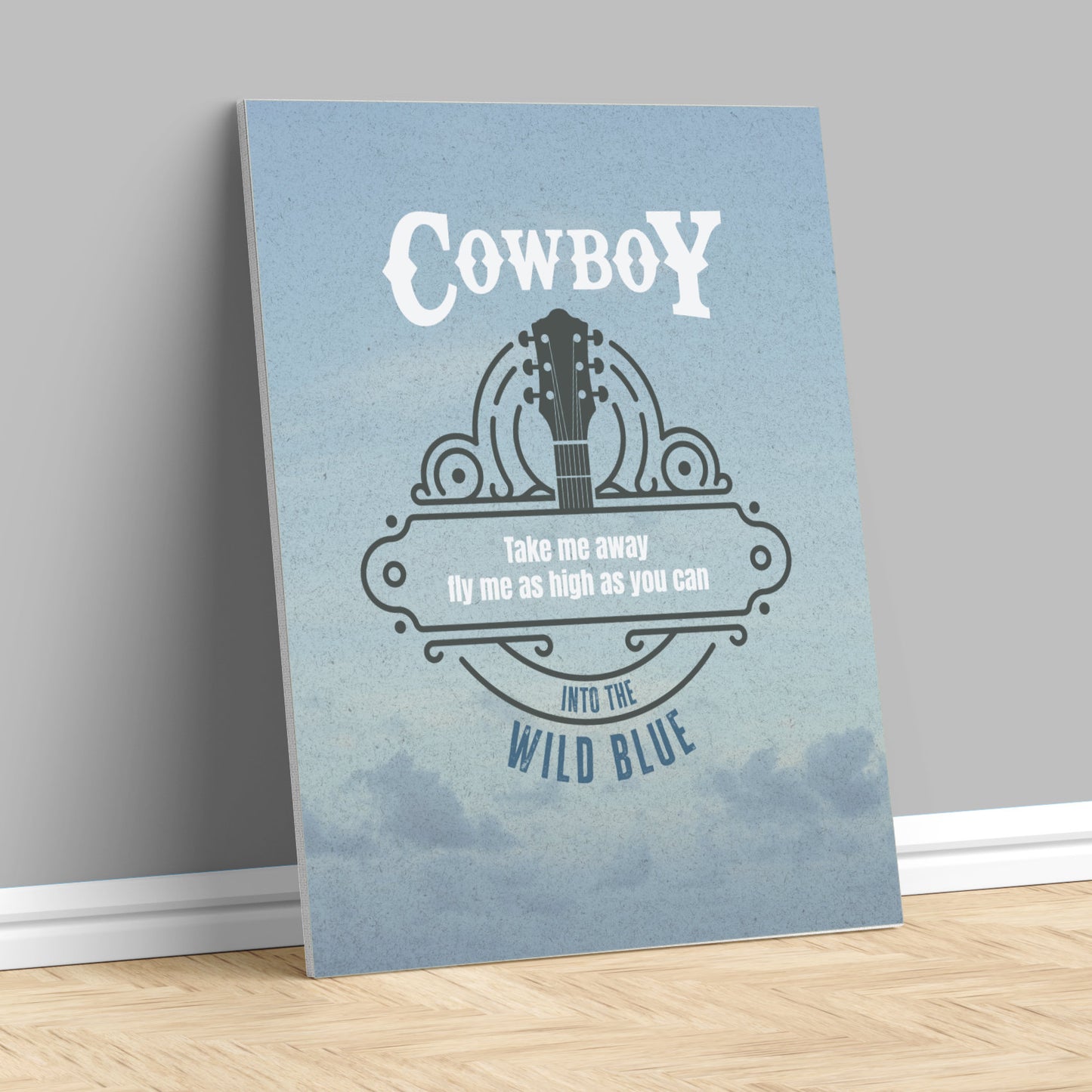 Cowboy Take me Away by the Chicks - Song Lyric Pop Music Art