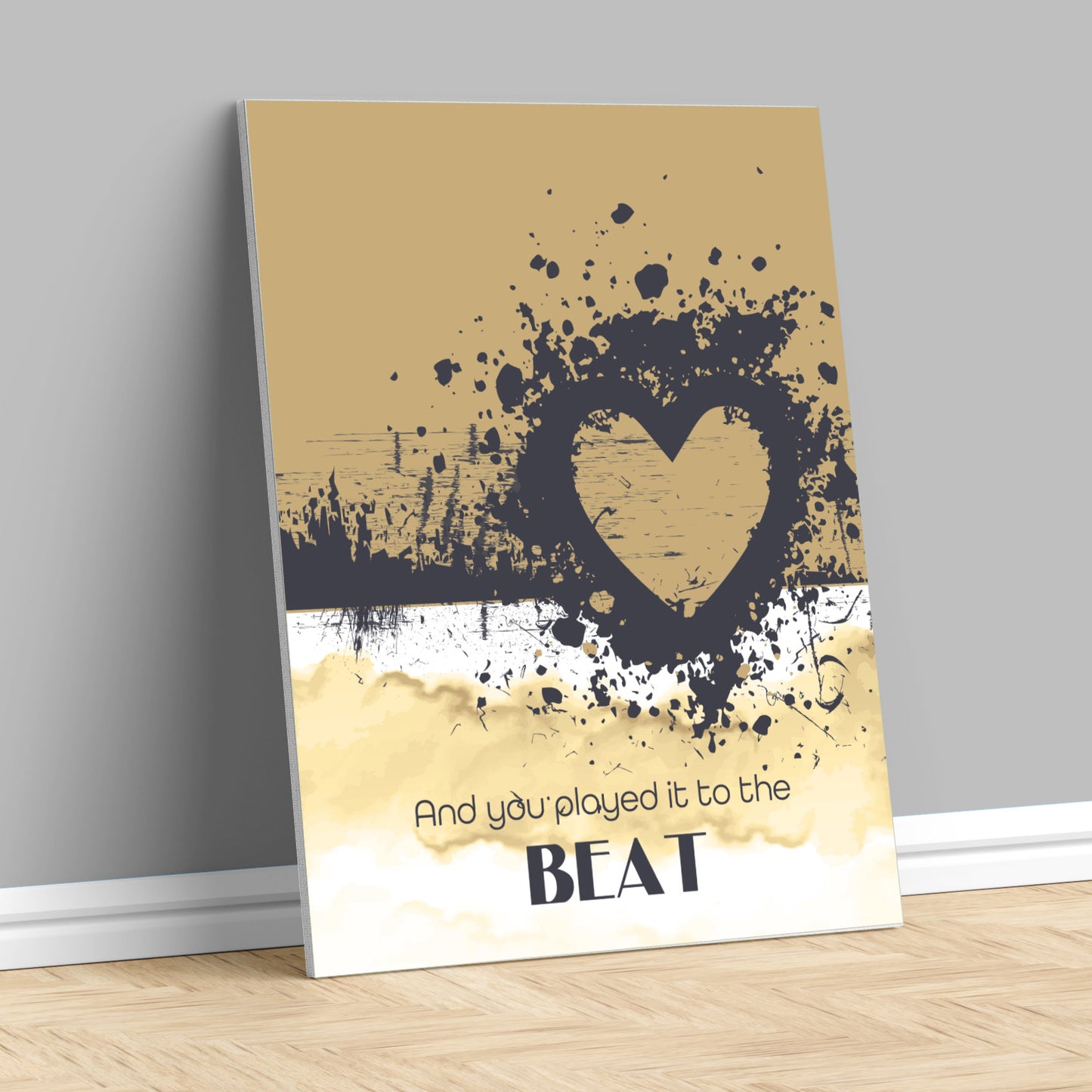 Rolling in the Deep by Adele - Lyric Art Wall Art Print