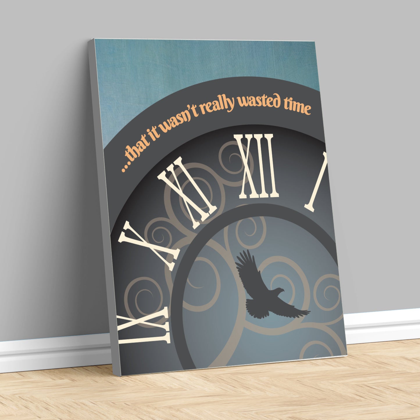 Wasted Time by the Eagles - Song Lyric Modern Art Print