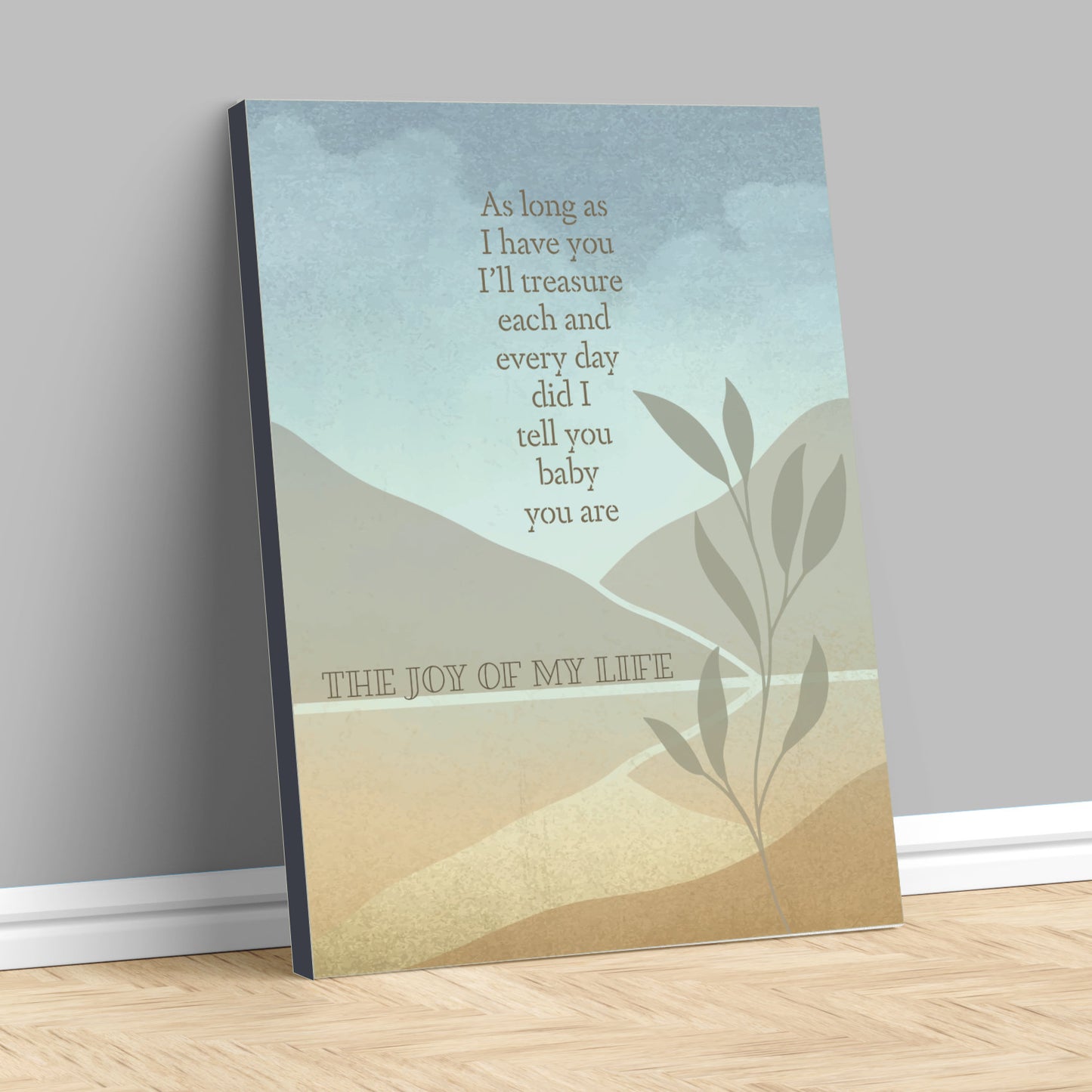 Joy of my Life by Chris Stapleton - Song Lyric Art Country Rock Wall Decor