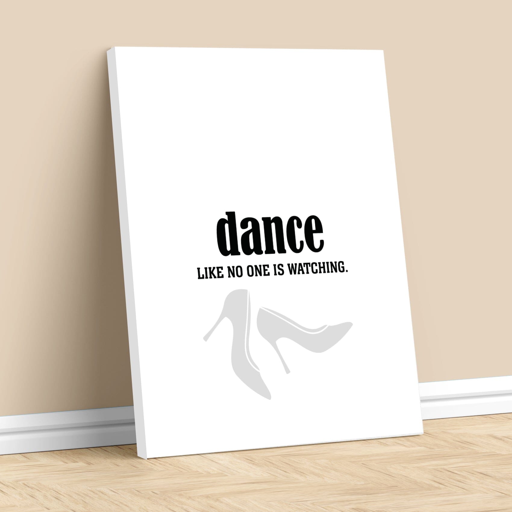 Dance Like No One is Watching - Wise and Witty Art Print Wise and Wiseass Quotes Song Lyrics Art 11x14 Canvas Wrap 