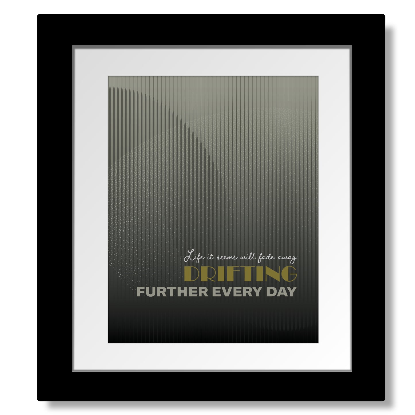 Fade to Black by Metallica - Lyric Inspired Song Print Art