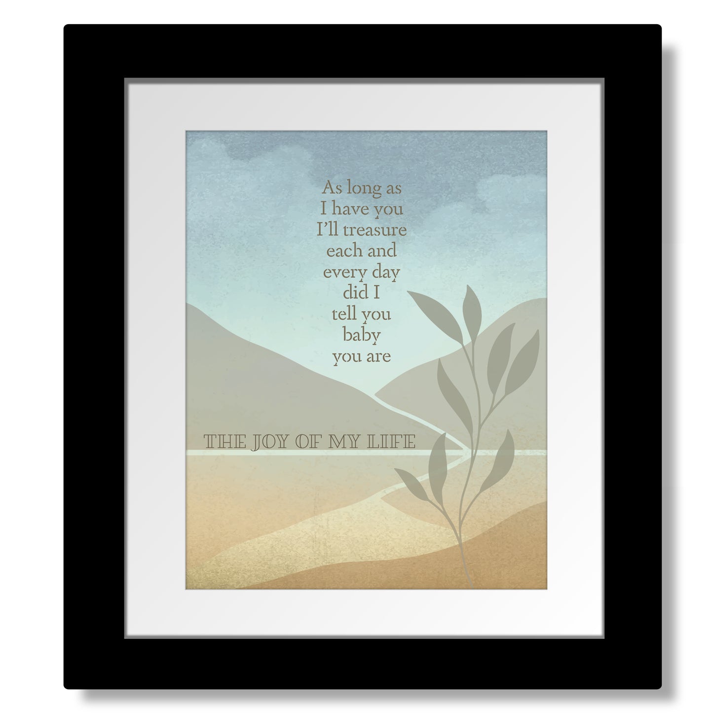 Joy of my Life by Chris Stapleton - Song Lyric Art Country Rock Wall Decor