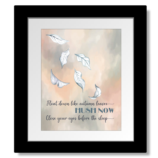 Autumn Leaves by Ed Sheeran - Wall Art Print Decor Commemorative Song Lyrics Art