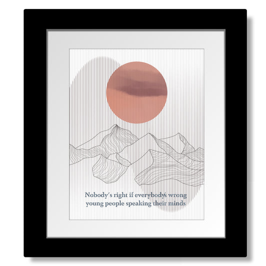 For What It's Worth by Buffalo Springfield - Vintage Song Music Wall Art