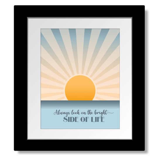 Always Look on the Bright Side of Life - Playful Happy Song Lyric Wall Art Print