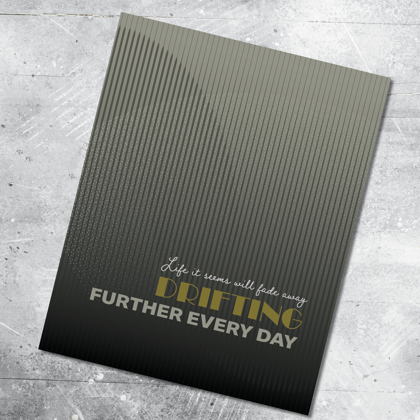 Fade to Black by Metallica - Lyric Inspired Song Print Art