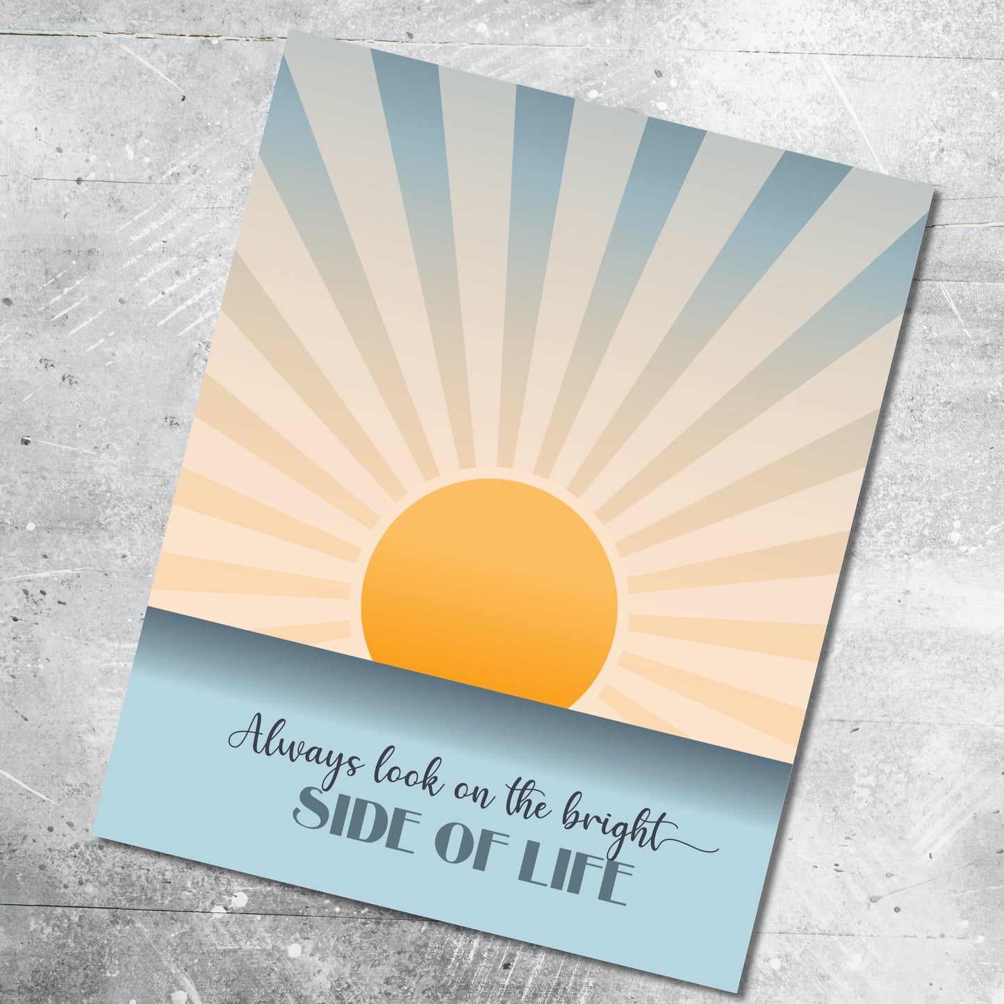 Always Look on the Bright Side of Life - Playful Happy Song Lyric Wall Art Print