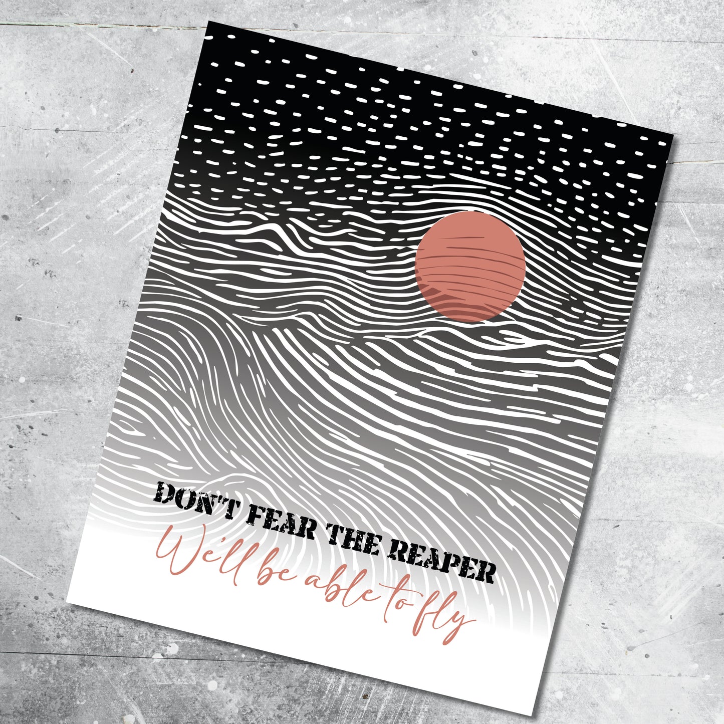 Don't Fear the Reaper by Blue Oyster Cult - Vintage Song Music Wall Art