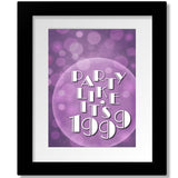 1999 by Prince - Song Lyrics Art Print Inspired Music Poster