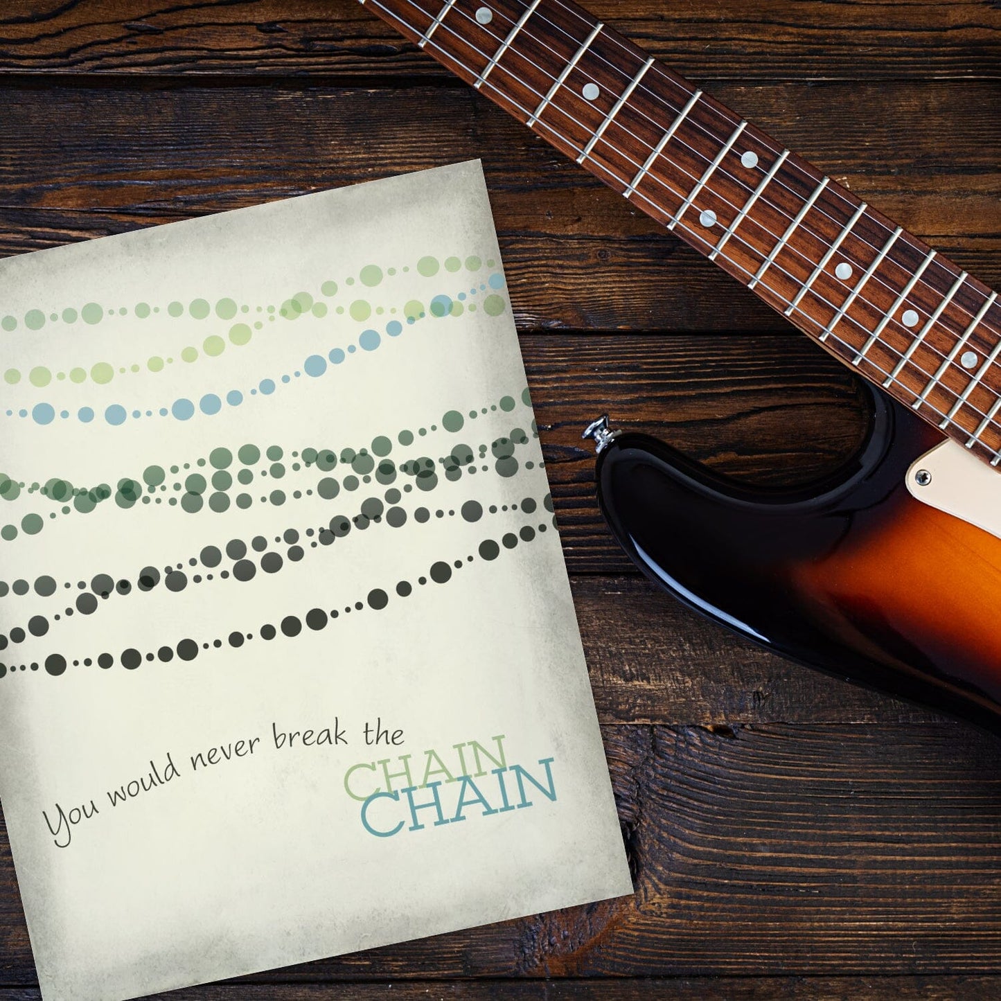 The Chain by Fleetwood Mac - Rock Music Song Lyric Print Song Lyrics Art Song Lyrics Art 8x10 Unframed Print 