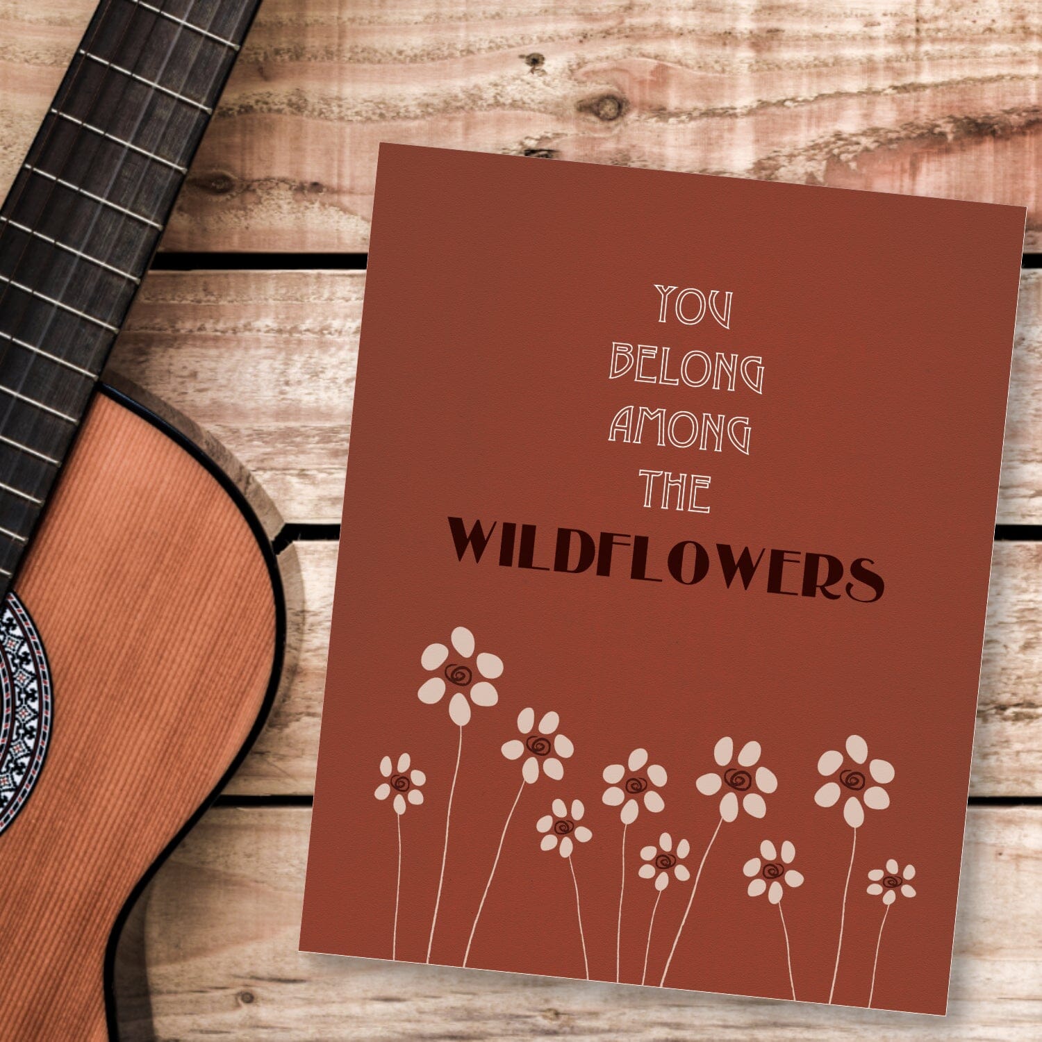 Wildflowers by Tom Petty - Music Poster Song Lyric Art Print Song Lyrics Art Song Lyrics Art 8x10 Unframed Print 