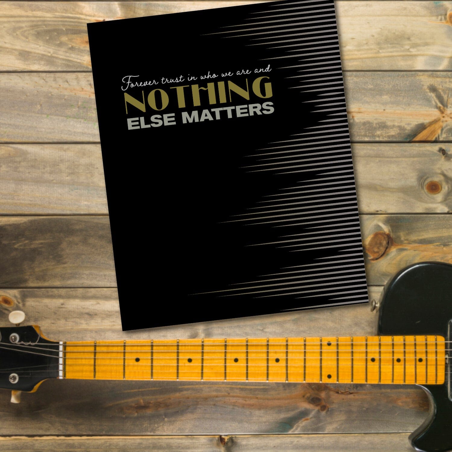 Nothing Else Matters by Metallica - Lyric Inspired Song Print Song Lyrics Art Song Lyrics Art 8x10 Unframed Print 