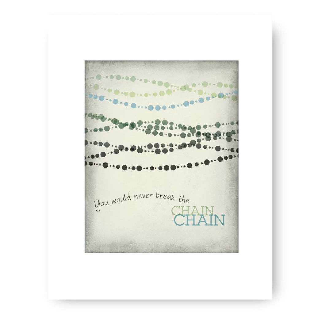 The Chain by Fleetwood Mac - Rock Music Song Lyric Print