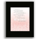 Beautiful by Carole King - 70s Love Song Lyrics Art Print