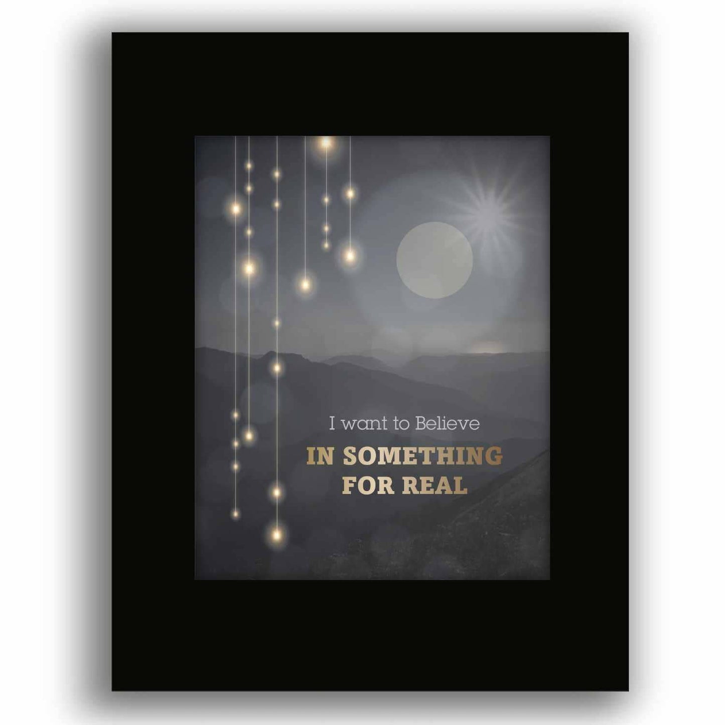 I Want to Believe by Sass Jordan - 80s Music Lyric Art Print Song Lyrics Art Song Lyrics Art 8x10 Black Matted Print 