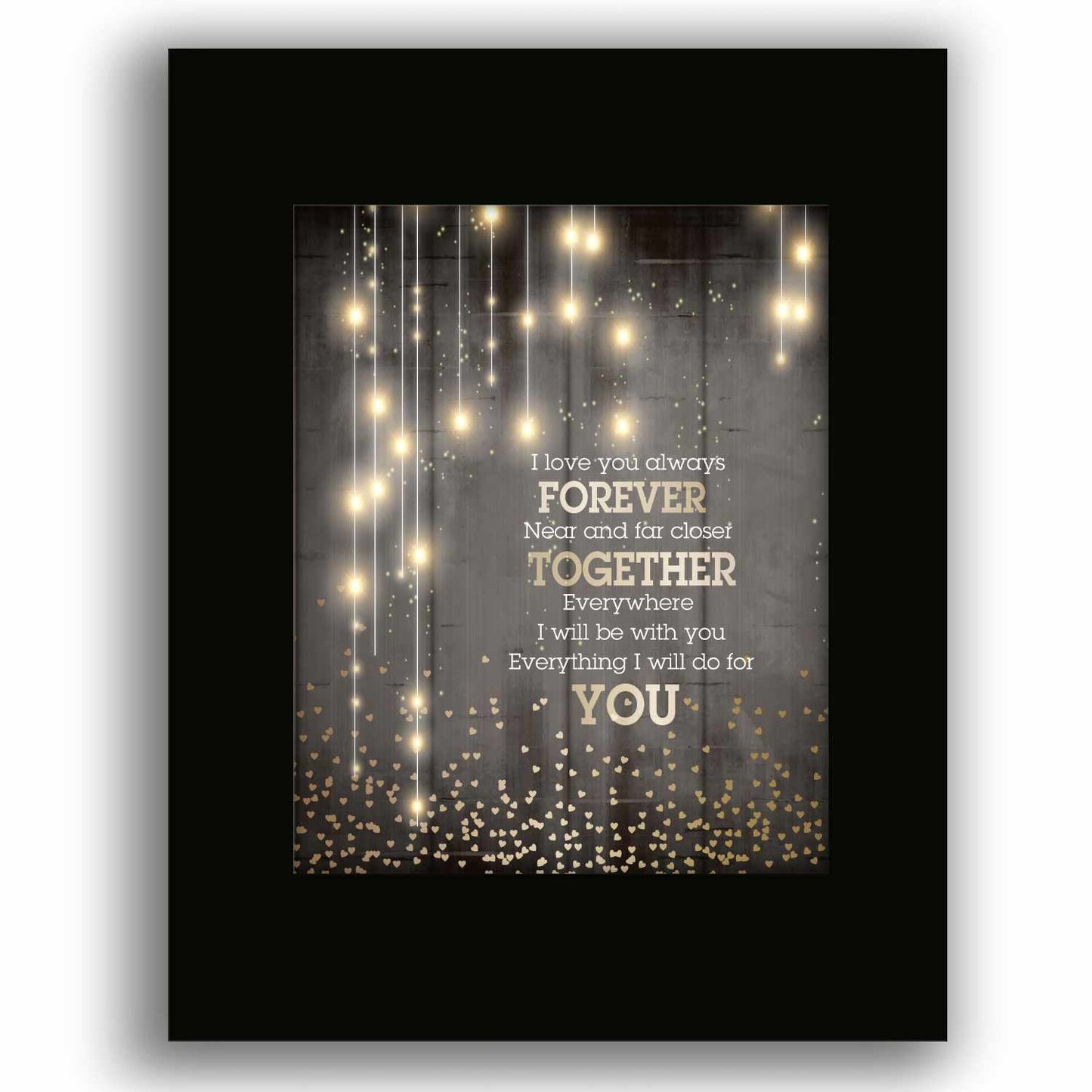 I Love You Always Forever - Donna Lewis Pop Song Lyric Print Song Lyrics Art Song Lyrics Art 