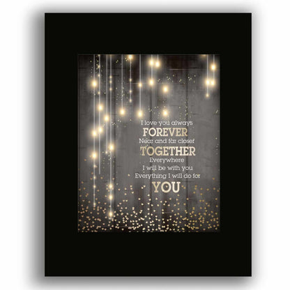 I Love You Always Forever - Donna Lewis Pop Song Lyric Print Song Lyrics Art Song Lyrics Art 