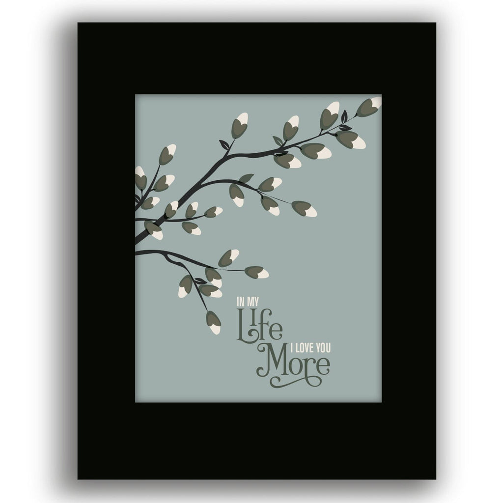 In My Life by the Beatles - Music Print Song Lyric Art
