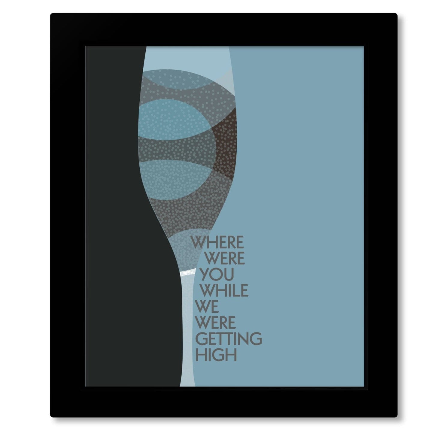 Champagne Supernova by Oasis - Song Lyrics Music Art Print Song Lyrics Art Song Lyrics Art 8x10 Framed Print (without mat) 