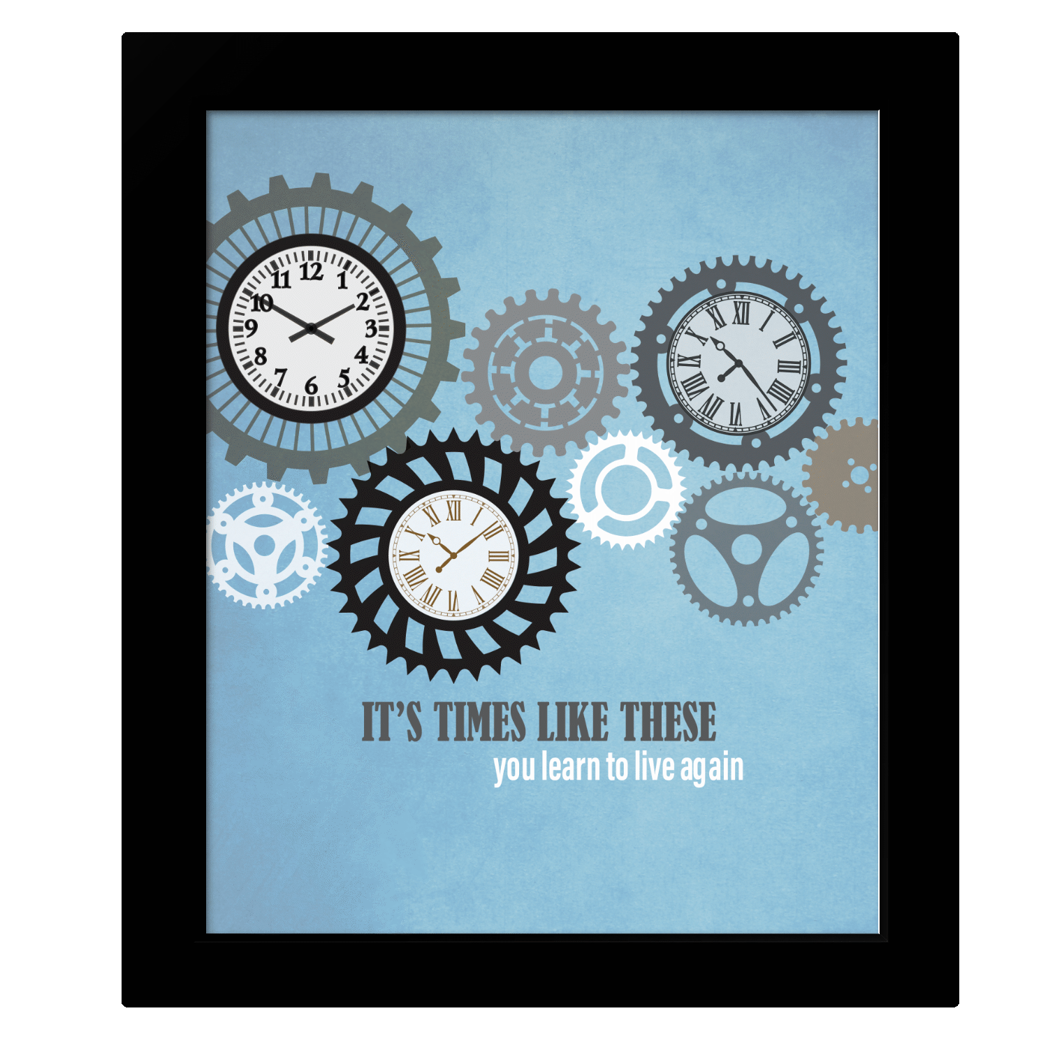 Times Like These by Foo Fighters - Song Lyric Art Wall Print