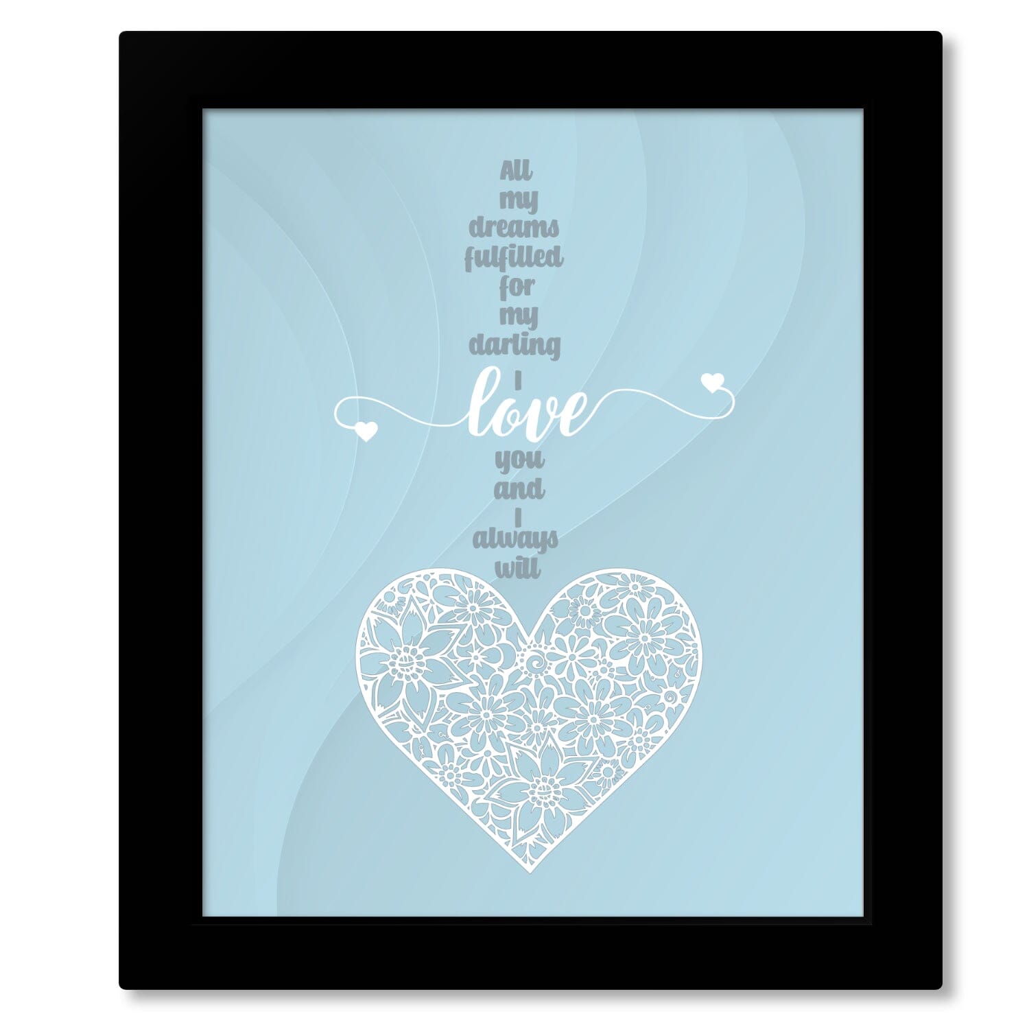 Love Me Tender by Elvis Presley - Wedding Song Lyric Print Song Lyrics Art Song Lyrics Art 16x20 Framed Print (without mat) 