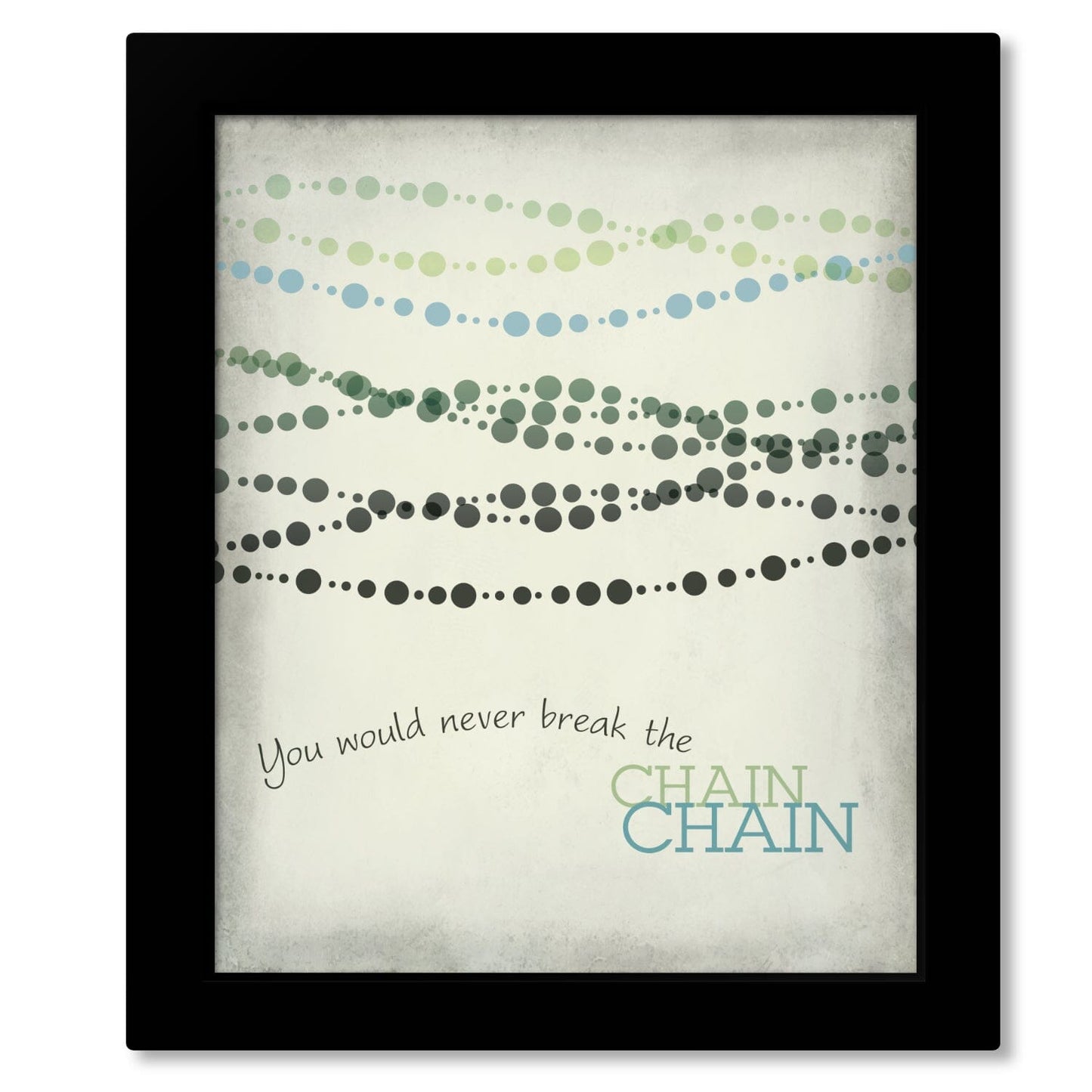 The Chain by Fleetwood Mac - Rock Music Song Lyric Print Song Lyrics Art Song Lyrics Art 8x10 Framed Print (without mat) 