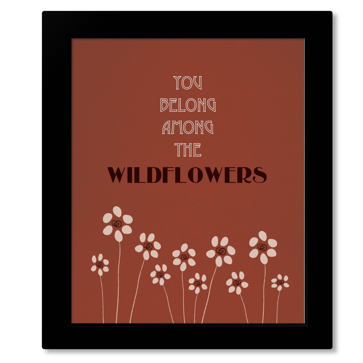Wildflowers by Tom Petty - Music Poster Song Lyric Art Print Song Lyrics Art Song Lyrics Art 8x10 Framed Print (without mat) 