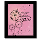 Candle in the Wind by Elton John - Lyric Music Wall Art
