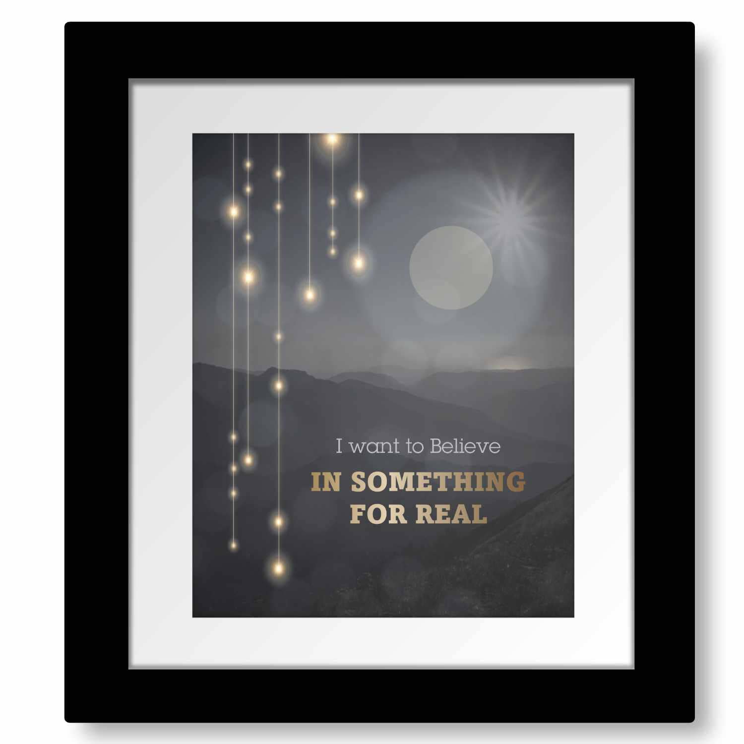 I Want to Believe by Sass Jordan - 80s Music Lyric Art Print Song Lyrics Art Song Lyrics Art 8x10 Matted and Framed Print 