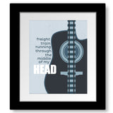 I'm on Fire by Bruce Springsteen - Wall Song Lyric Art Print