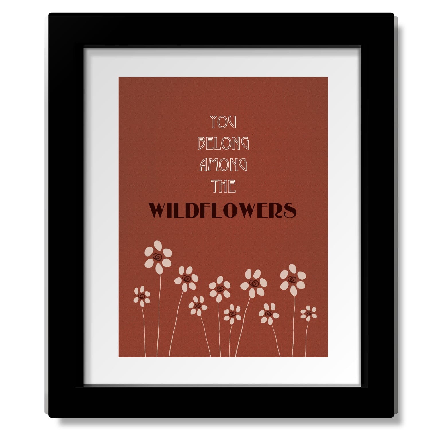 Wildflowers by Tom Petty - Music Poster Song Lyric Art Print Song Lyrics Art Song Lyrics Art 8x10 Matted and Framed Print 