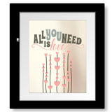 All You Need is Love by the Beatles - Song Lyric Art Print