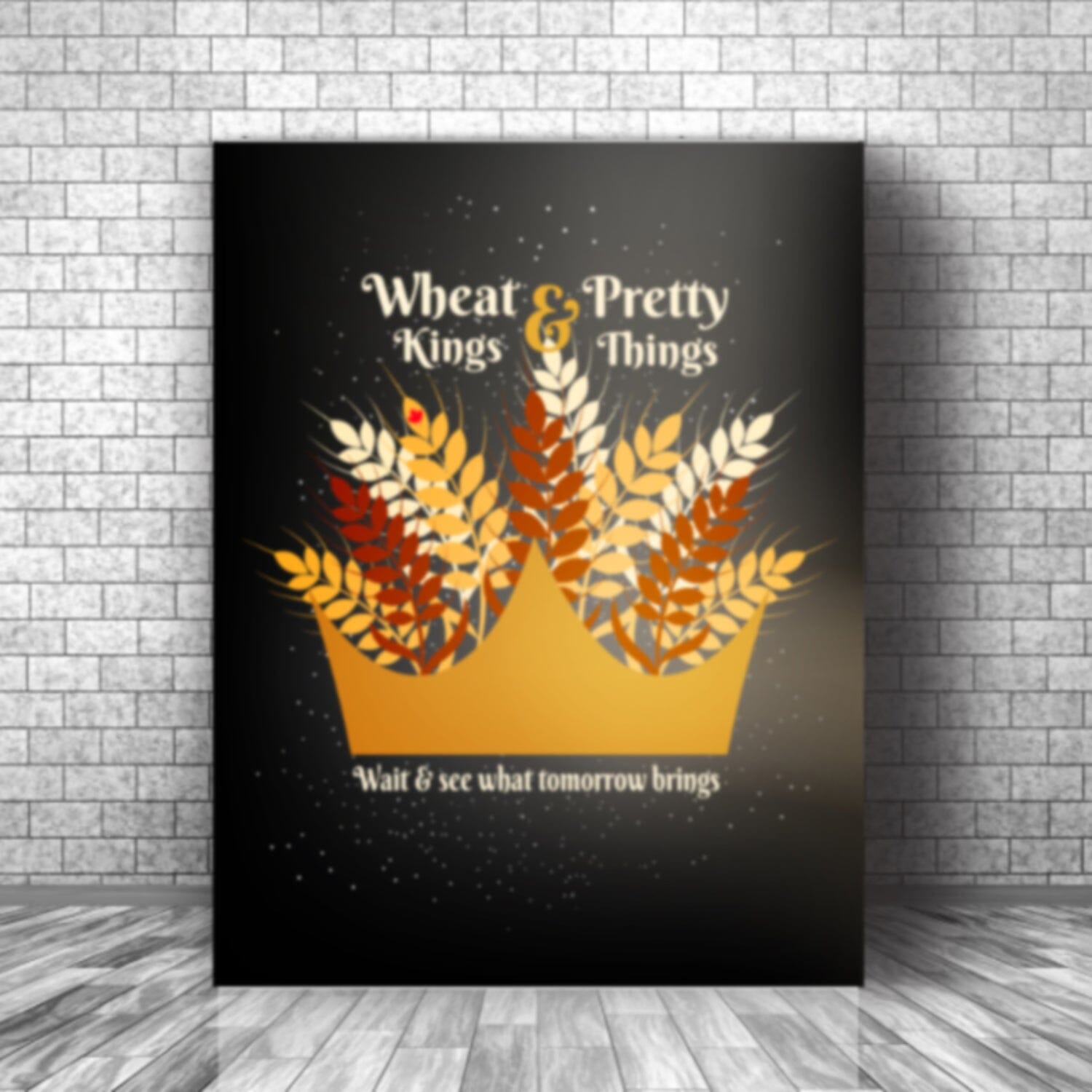 Wheat Kings by Tragically Hip - Lyric Inspired Music Print Song Lyrics Art Song Lyrics Art 11x14 Canvas Wrap 