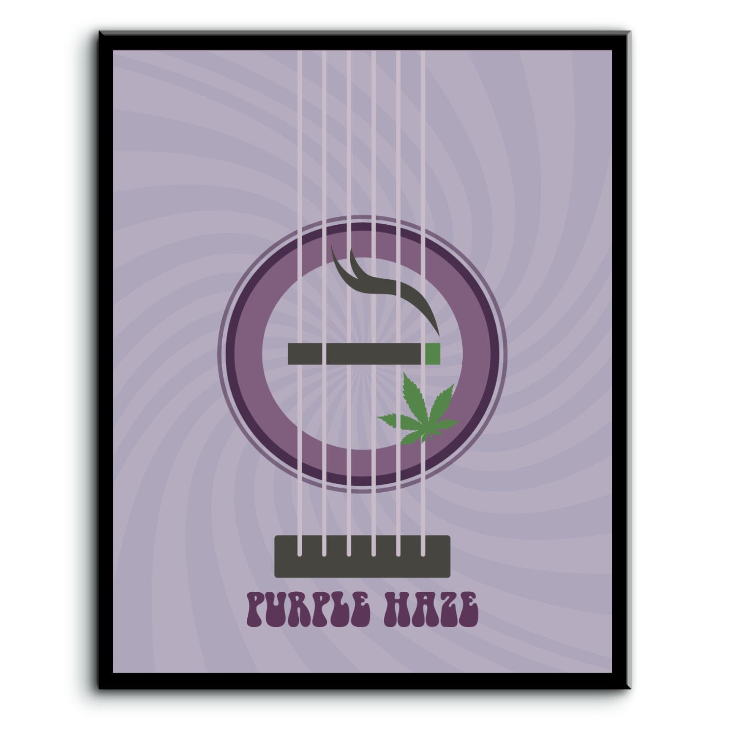 Purple Haze by Jimi Hendrix - Song Lyrics Art Poster Print Song Lyrics Art Song Lyrics Art 8x10 Plaque Mount 