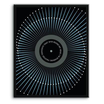 Black by Pearl Jam - Song Lyric Wall Art Prints Rock Music Song Lyrics Art Song Lyrics Art 