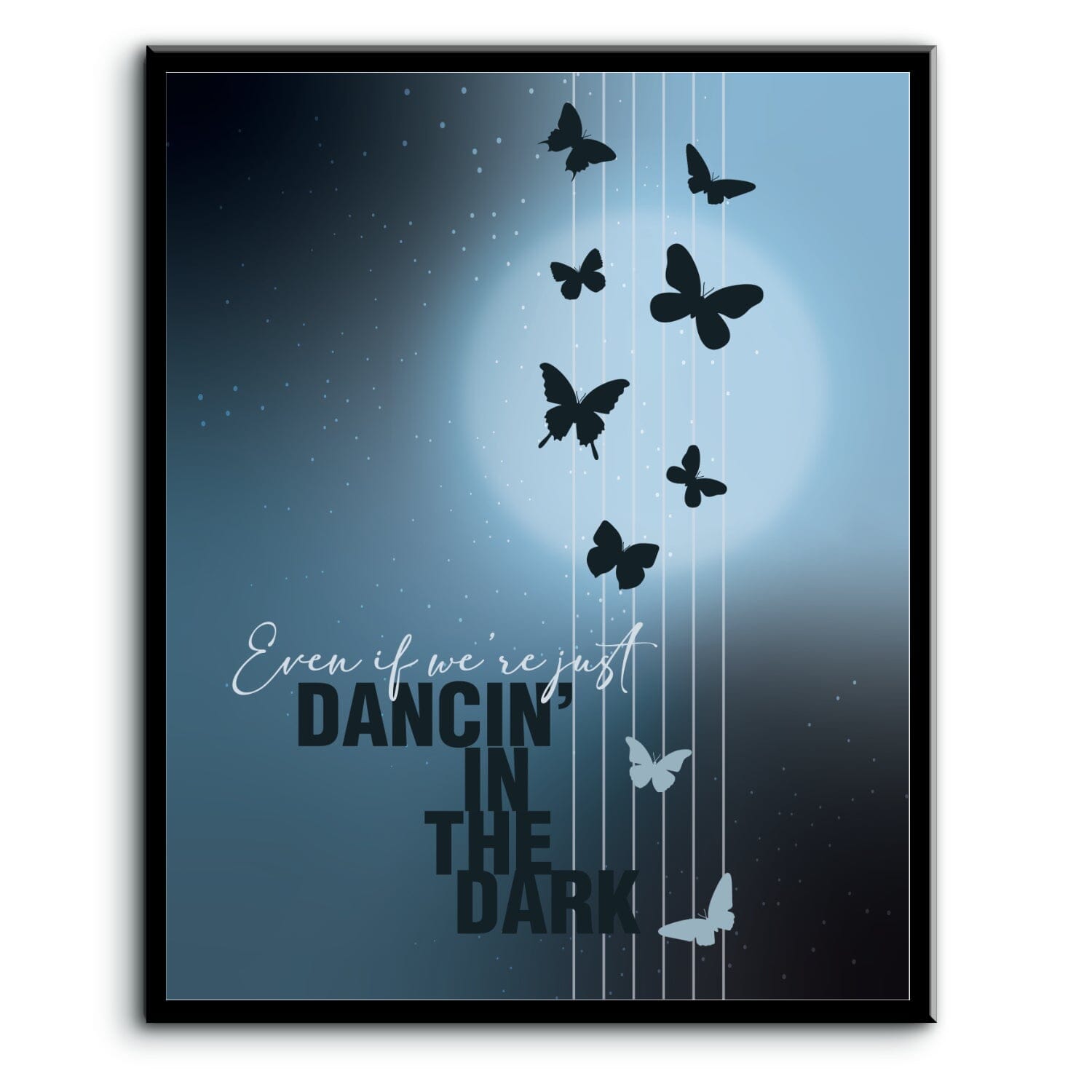 Dancin' in the Dark by Bruce Springsteen - Rock Music Art Song Lyrics Art Song Lyrics Art 16x20 Plaque Mount 