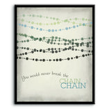 The Chain by Fleetwood Mac - Rock Music Song Lyric Print