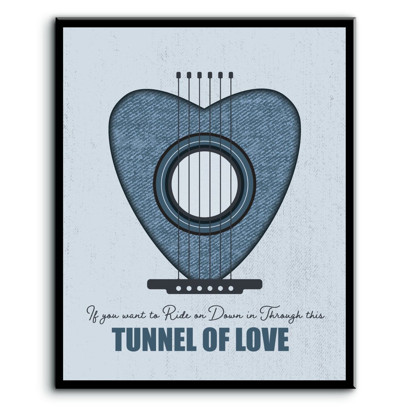 Tunnel of Love by Bruce Springsteen - Lyric Rock Music Art Song Lyrics Art Song Lyrics Art 8x10 Plaque Mount 