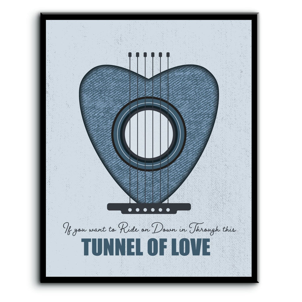 Tunnel of Love by Bruce Springsteen - Lyric Rock Music Art
