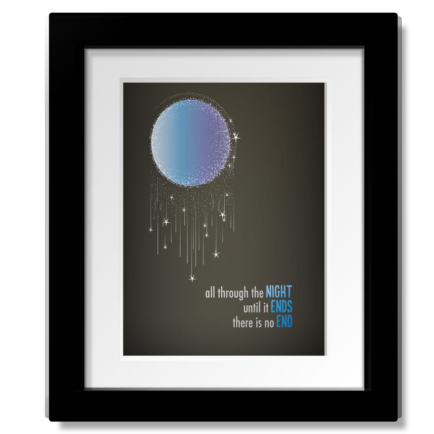 Example All Night All Through the Night by Cyndi Lauper - Song Lyric Art Print – Song ...