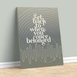 Get Back by the Beatles - Song Lyrics Music Art Print Poster