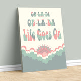 Ob-La-Di Ob-La-Da by the Beatles - Song Lyrics Music Print