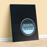 Band on the Run by Paul McCartney - Rock Song Lyric Art