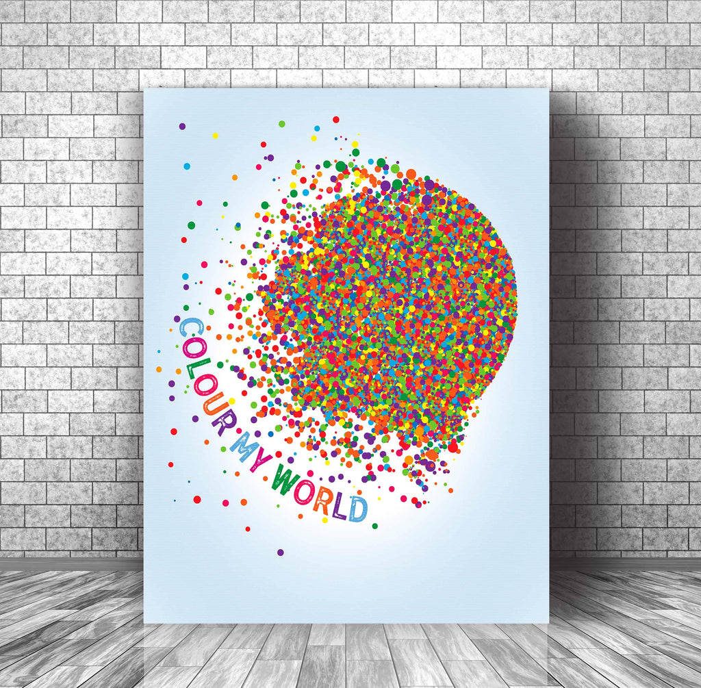 Love Song Lyrics Inspired Art Print - Colour My World by Chicago