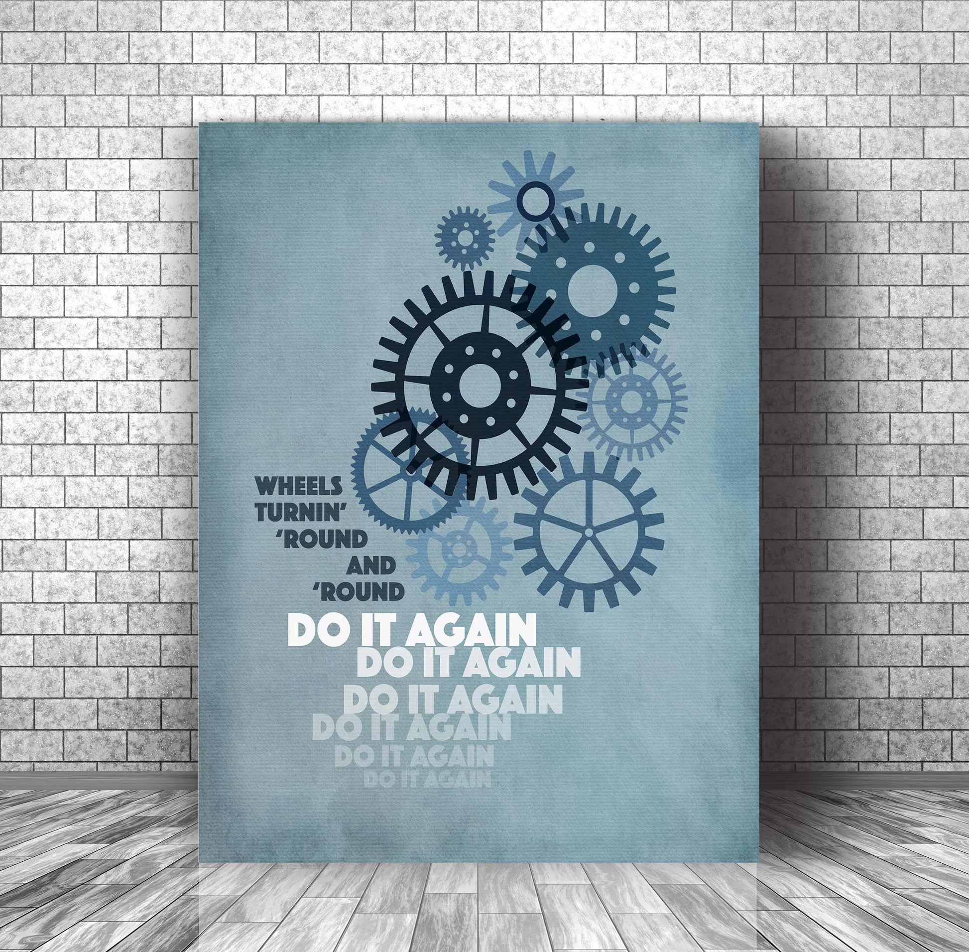 Do it Again by Steely Dan - Song Lyric 70s Music Print Art Song Lyrics Art Song Lyrics Art 11x14 Canvas Wrap 
