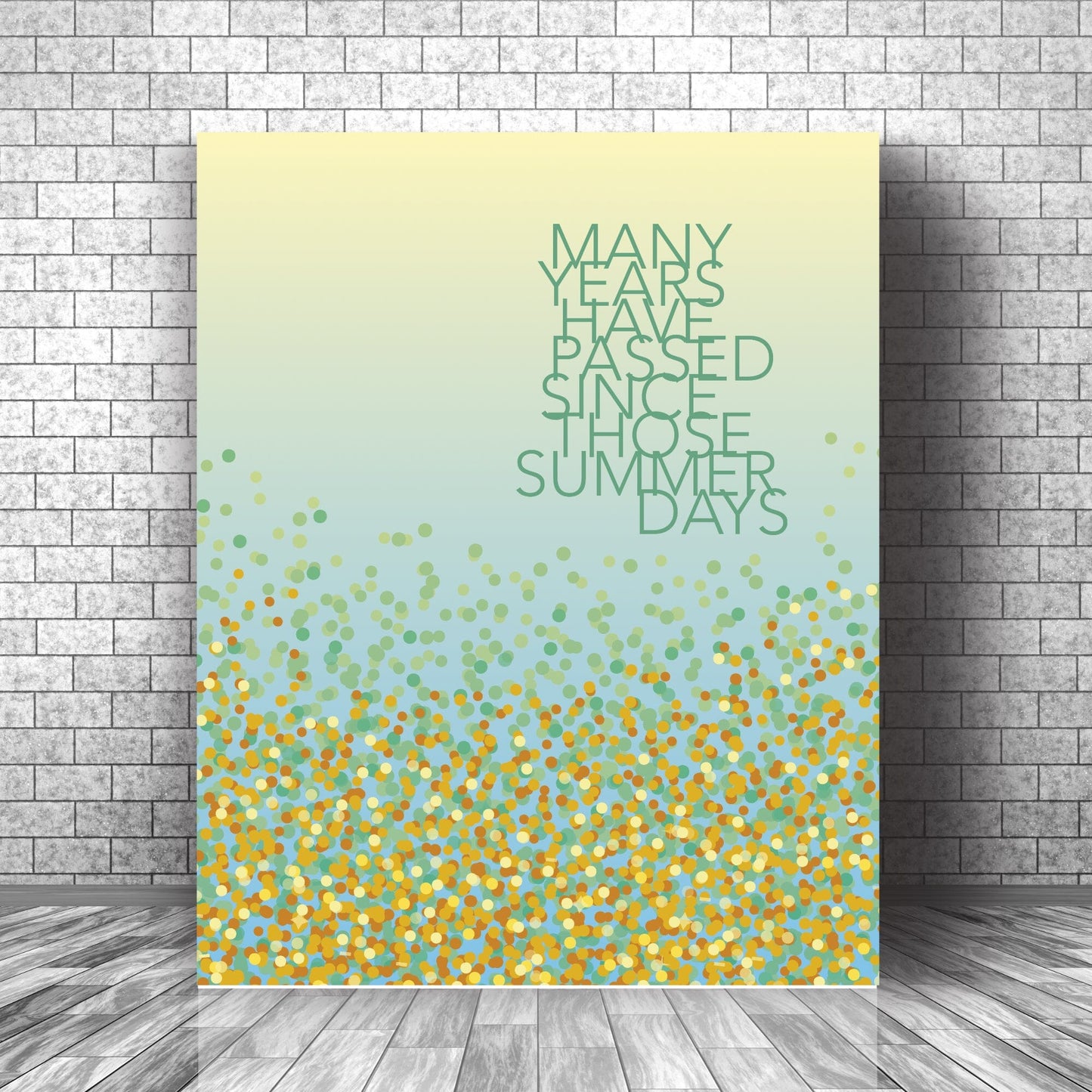 Fields of Gold by Sting - 80s Song Lyric Art Print Decor Song Lyrics Art Song Lyrics Art 11x14 Canvas Wrap 