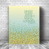 Fields of Gold by Sting - 80s Song Lyric Art Print Decor