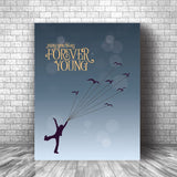 Forever Young by Rod Stewart - Classic Rock Song Lyric Art